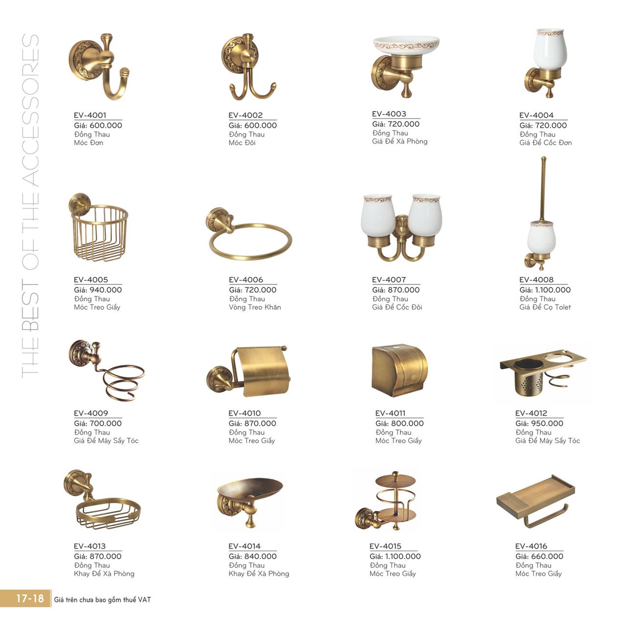 Thiết bị vệ sinh EVEREST Cổ Điển Catalogue và Bảng giá mới nhất /Page 